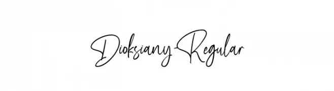 Dioksiany-Regular  Free Fonts Download