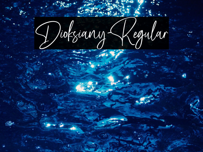 Dioksiany-Regular Example 2