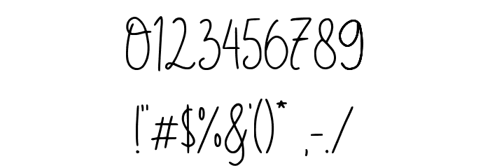 Diola Gonel Demo Version Font OTHER CHARS