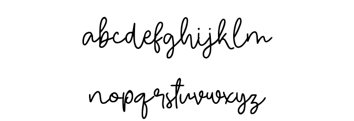 Diola Gonel Demo Version Font LOWERCASE
