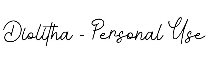 Diolitha - Personal Use  font caratteri gratis