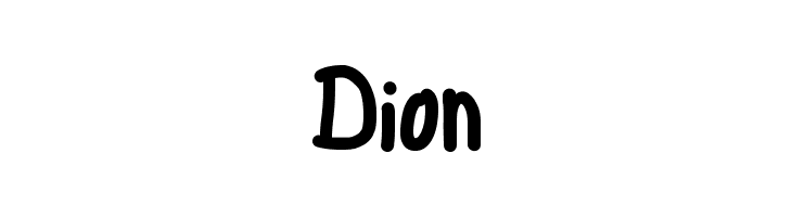 Dion  フリーフォントのダウンロード