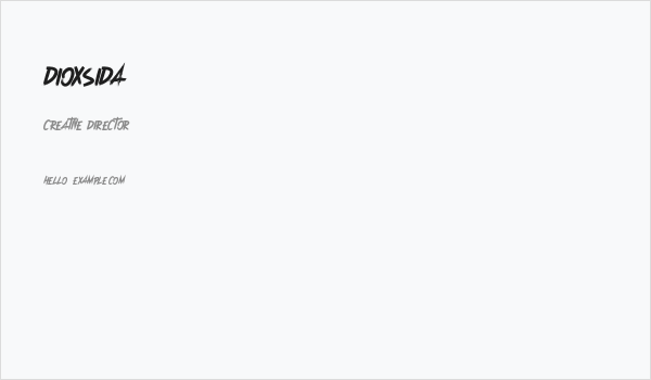 Dioxsida Business Card