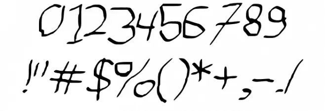 Dip_and_pen Font OTHER CHARS