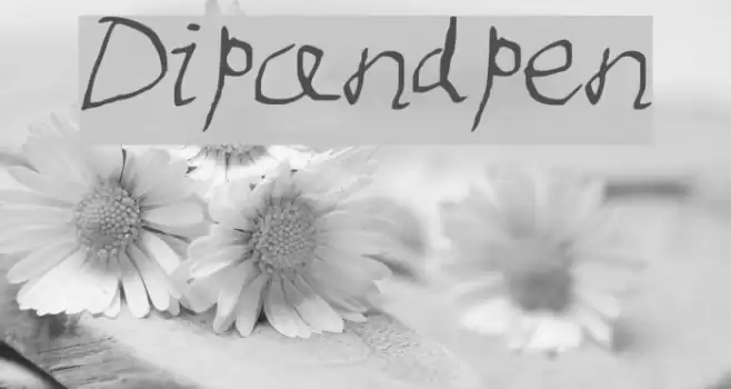 Dip_and_pen Font examples