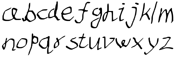 Dip_and_pen Font LOWERCASE