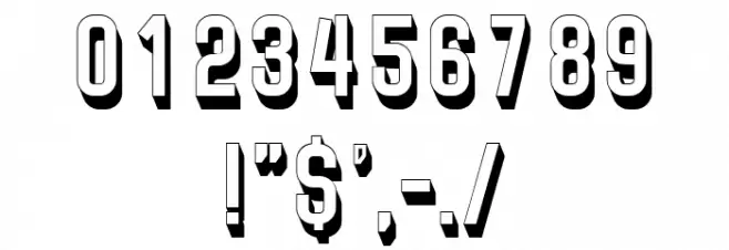 Diperas Thin Font OTHER CHARS