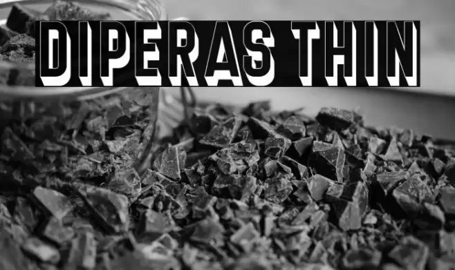 Diperas Thin Font examples