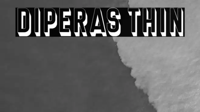 Diperas Thin Font examples