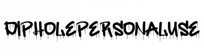 Diphole Personal Use  Frei Schriftart Herunterladen