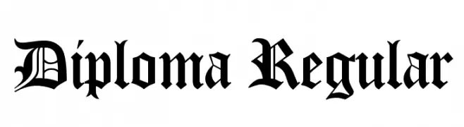 Diploma Regular  Frei Schriftart Herunterladen