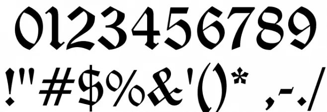 Diploma Regular Font OTHER CHARS