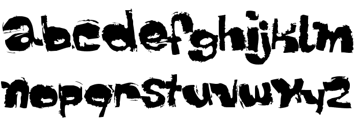 Dippex Font LOWERCASE