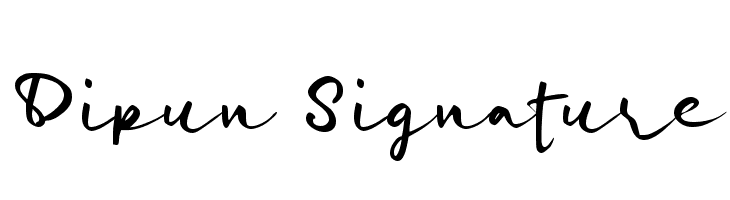 Dipun Signature  Fuentes Gratis Descargar