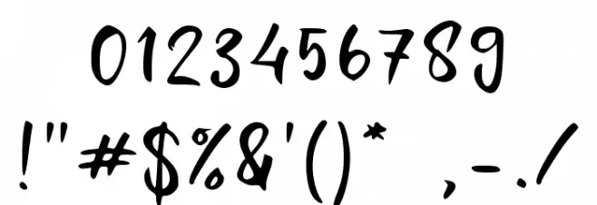 Dipun Signature Font OTHER CHARS