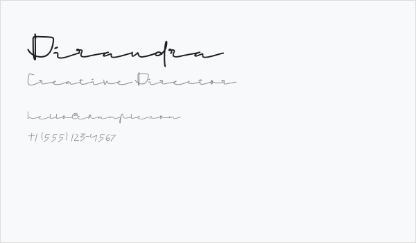 Dirandra Business Card