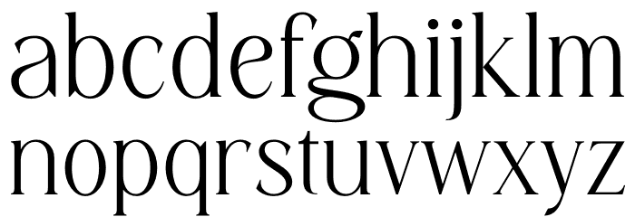 Diranista Font LOWERCASE