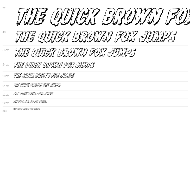 Dire Wolf 3D Italic Waterfall