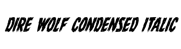 Dire Wolf Condensed Italic  免费字体下载
