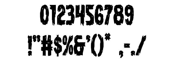 Dire Wolf Condensed Font OTHER CHARS