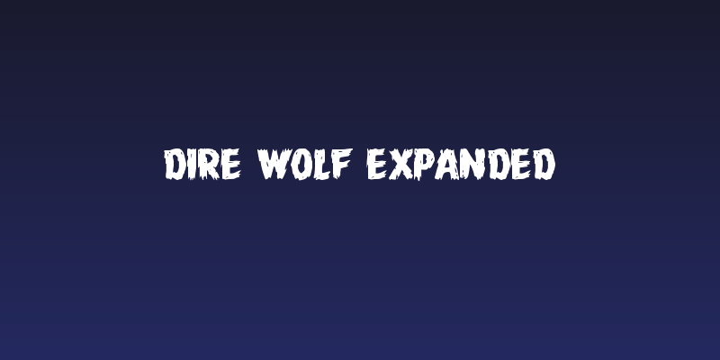 Dire Wolf Expanded Social Header