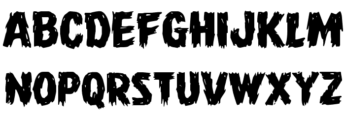 Dire Wolf Expanded Font LOWERCASE