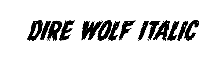 Dire Wolf Italic  Fuentes Gratis Descargar