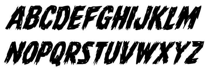 Dire Wolf Italic Font LOWERCASE
