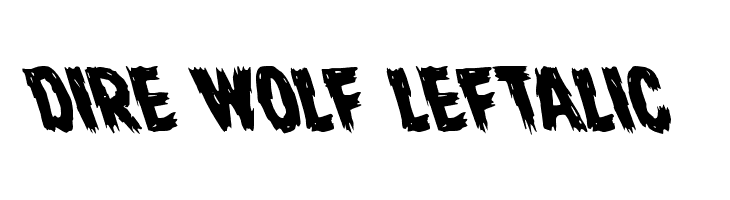 Dire Wolf Leftalic Font