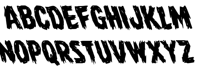 Dire Wolf Leftalic Font LOWERCASE