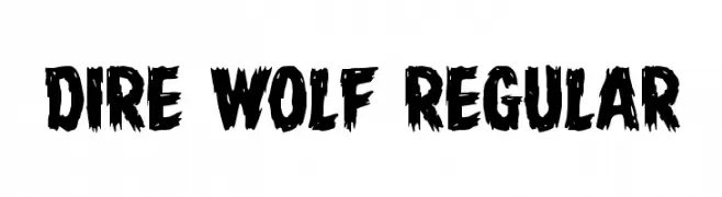 Dire Wolf Regular  Descarca Fonturi Gratis