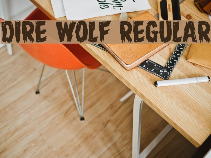 Dire Wolf Regular Font examples