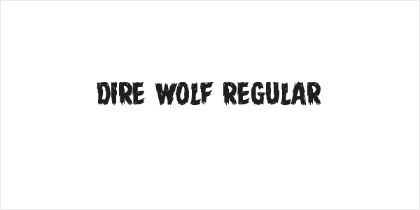 Dire Wolf Regular Logo