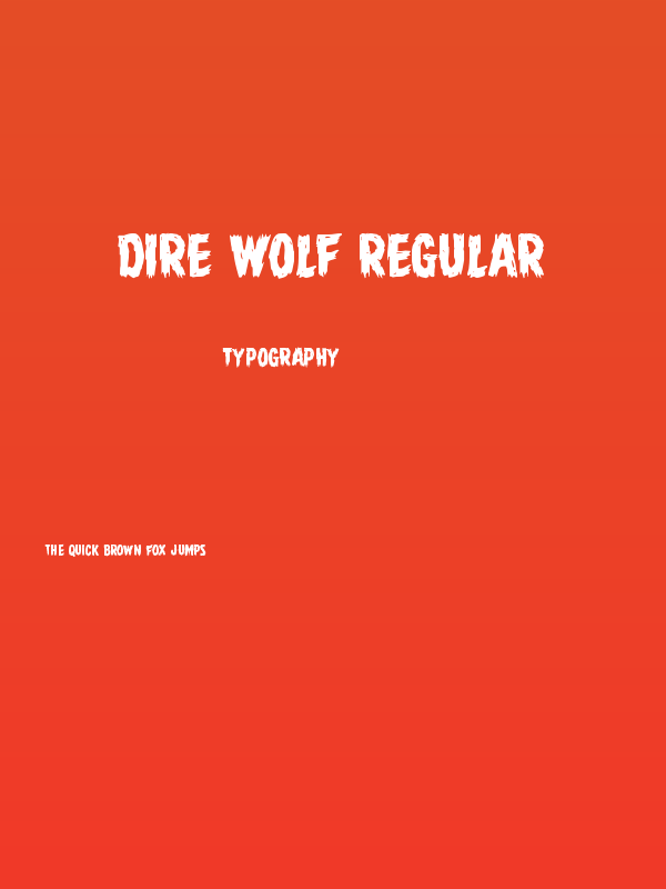 Dire Wolf Regular Poster