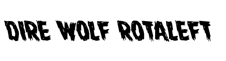 Dire Wolf Rotaleft  font caratteri gratis