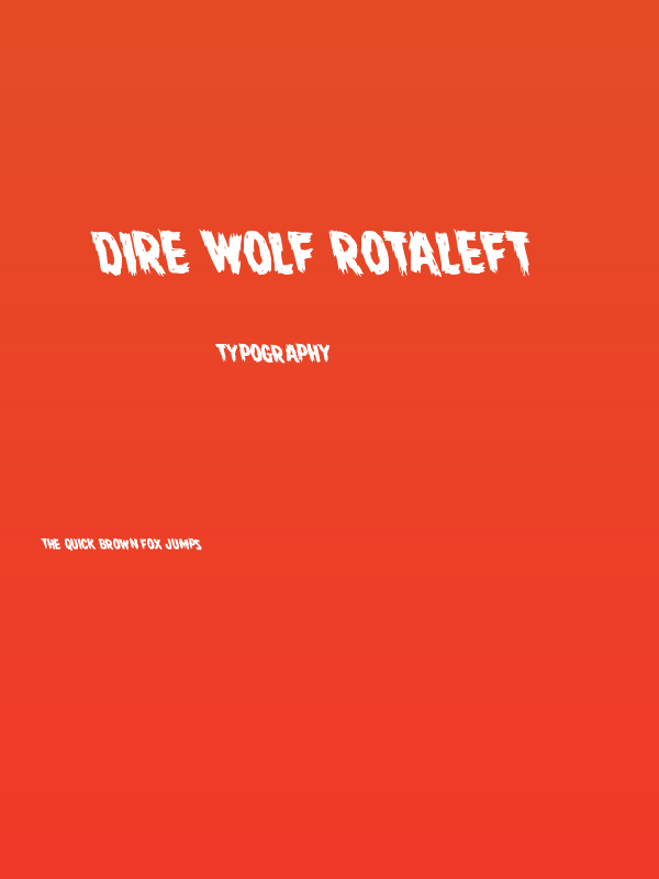 Dire Wolf Rotaleft Poster