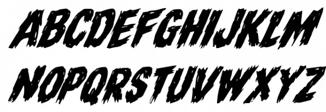 Dire Wolf Rotalic Schriftart Groß