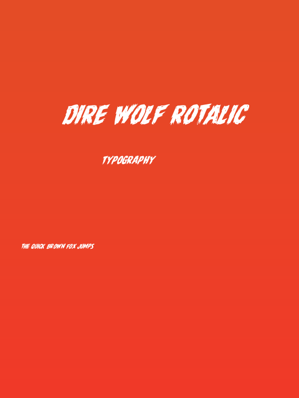 Dire Wolf Rotalic Poster