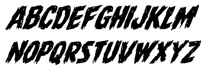 Dire Wolf Rotalic Font LOWERCASE