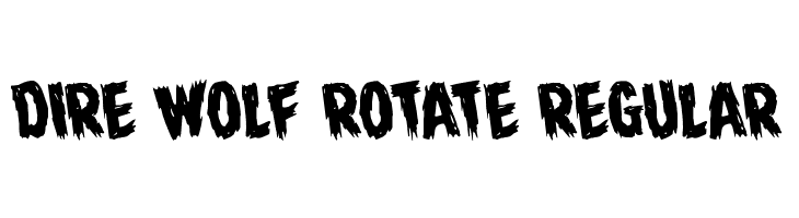 Dire Wolf Rotate Regular Font