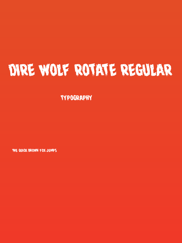 Dire Wolf Rotate Regular Poster