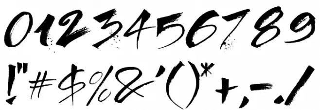 Direct du Gauche Font OTHER CHARS