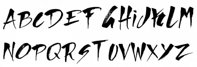Direct du Gauche Font LOWERCASE