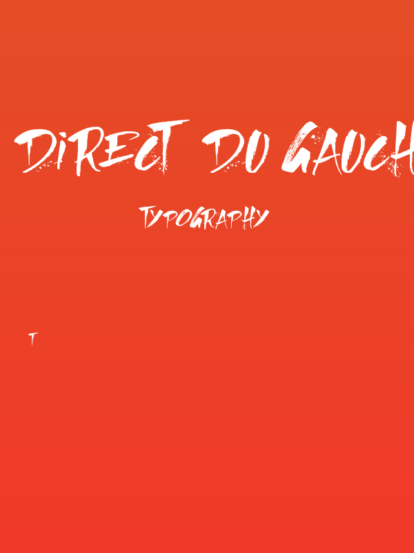 Direct du Gauche Poster