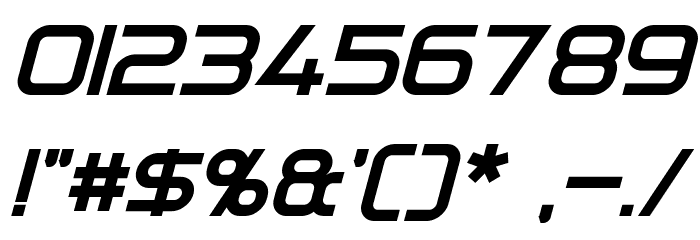 Directive Four Bold Italic Font OTHER CHARS