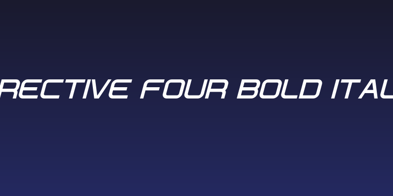Directive Four Bold Italic Social Header