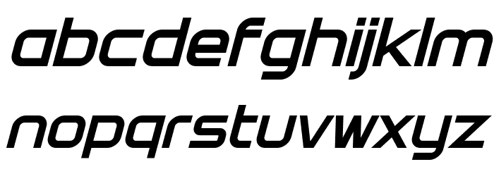 Directive Four Bold Italic Font LOWERCASE