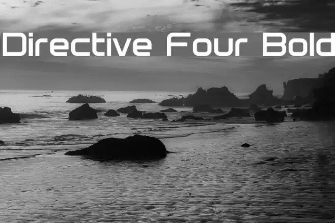 Directive Four Bold Font examples