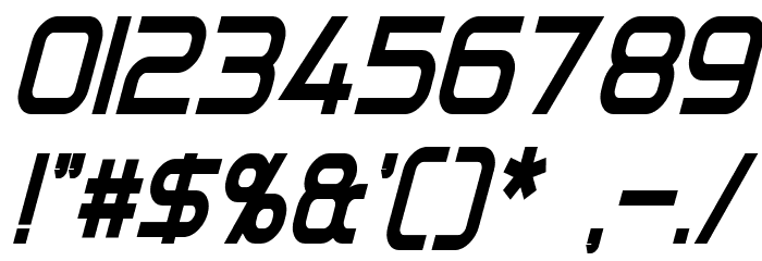 Directive Four Condensed Bold Italic Font OTHER CHARS