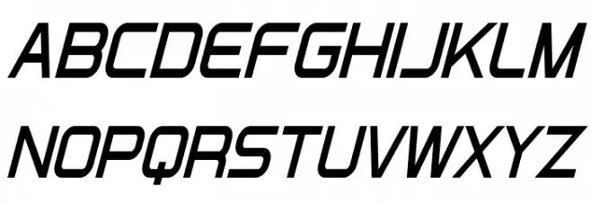 Directive Four Condensed Bold Italic Fonte MAIÚSCULAS